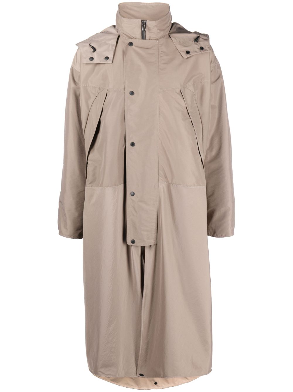 Grace Tower parka coat - Neutrals