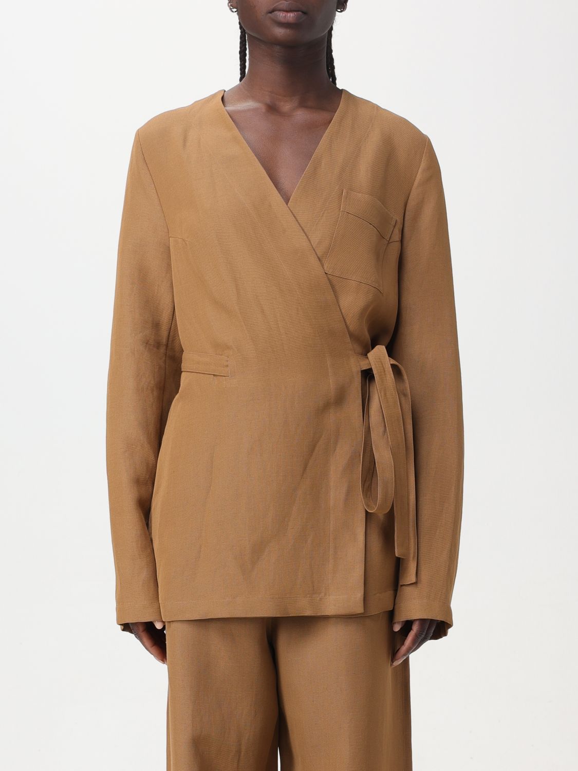 Jacket Woman color Sand