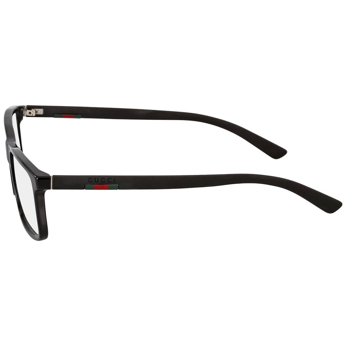 Transparent Rectangular Mens Eyeglasses GG0424O 005