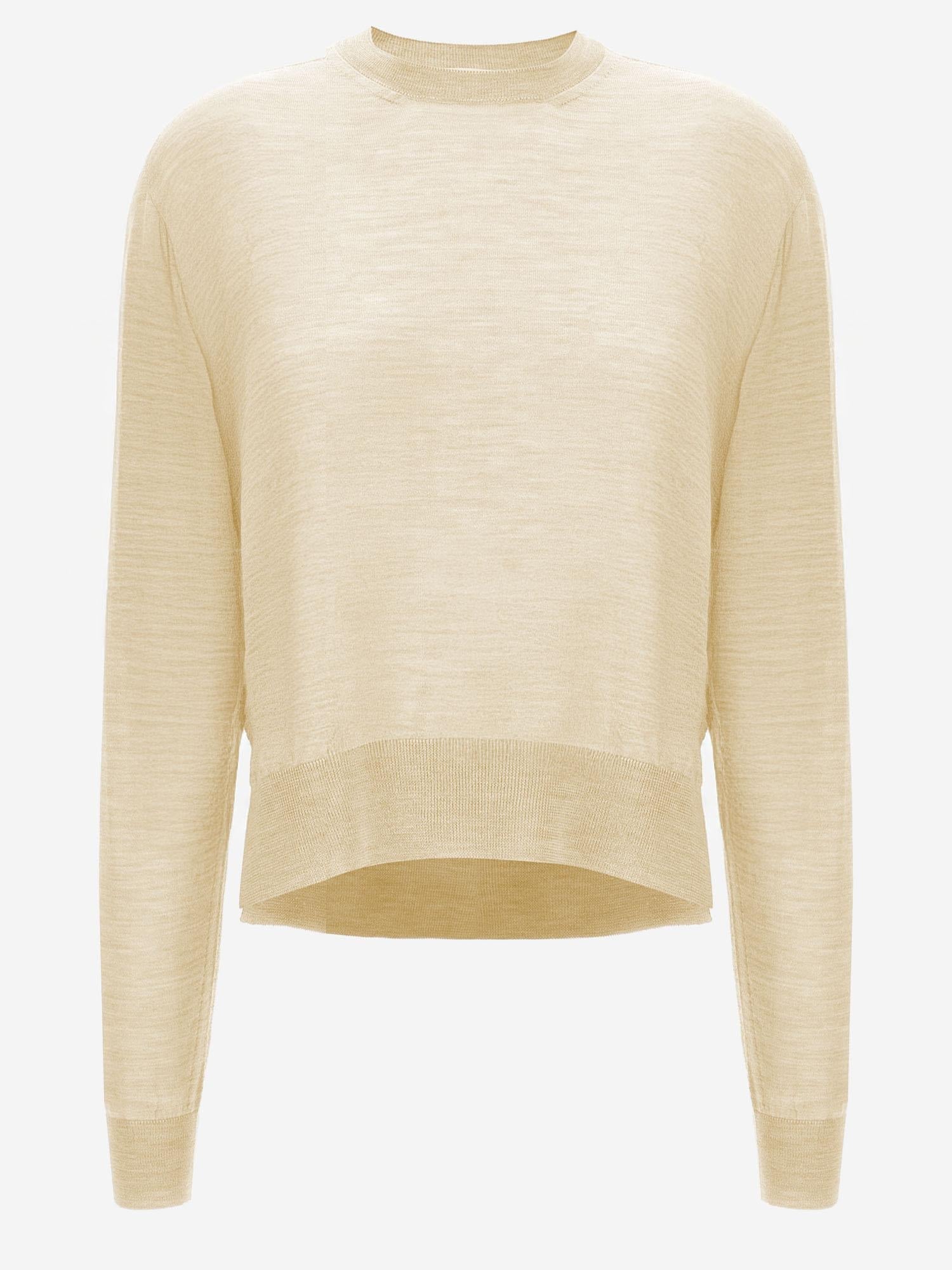 Wool and Cashmere Blend Sweater — Yellow