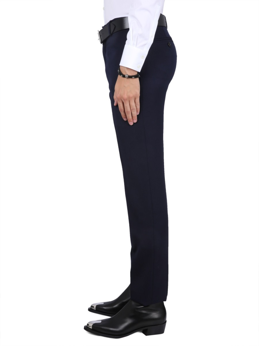 Navy Blue Slim Pants