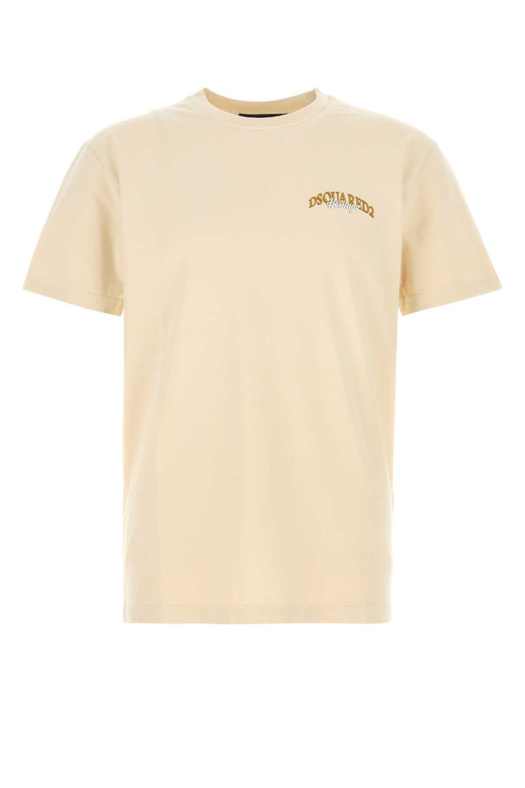 Beige Cotton T-shirt