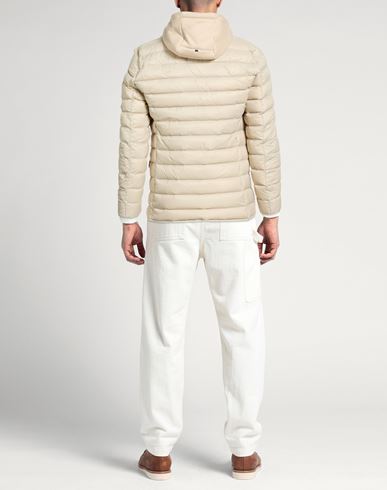 Man Puffer Beige Size 36 Polyamide