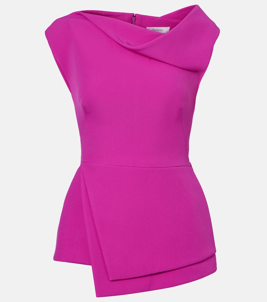 Farrah draped crepe top