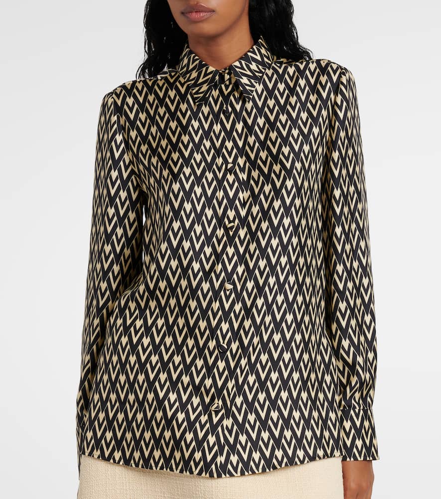 Toute La V silk twill shirt