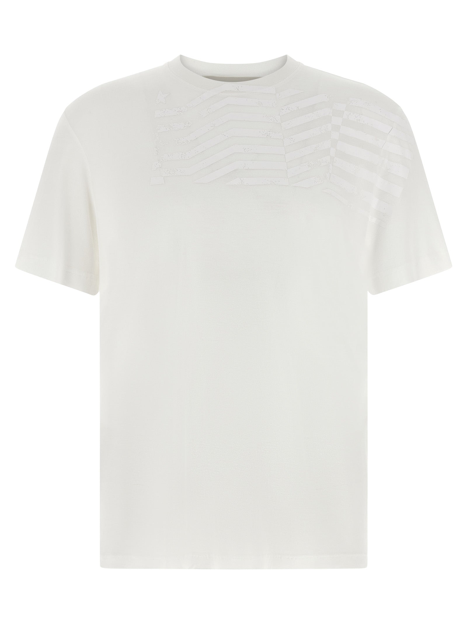 Embroidered Chest Detail T-Shirt — White