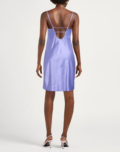 Samsøe Φ Samsøe Woman Mini dress Purple Size L Viscose, Silk