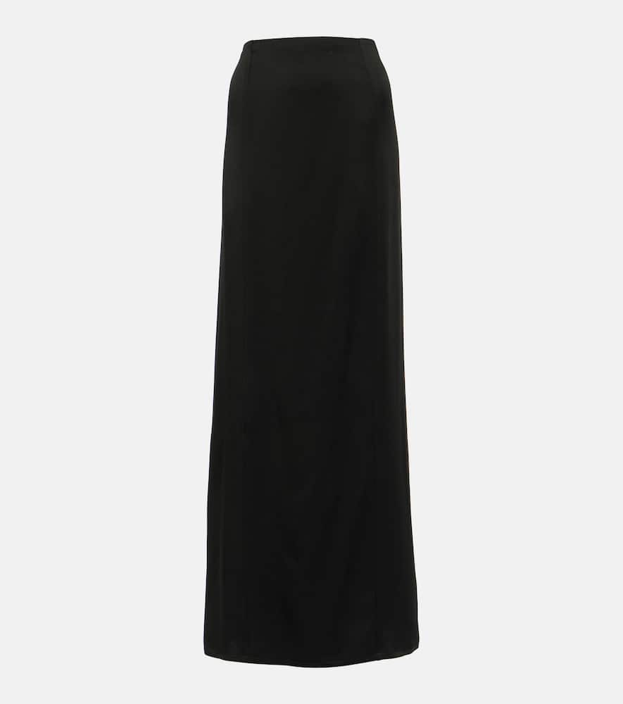 Satin maxi skirt