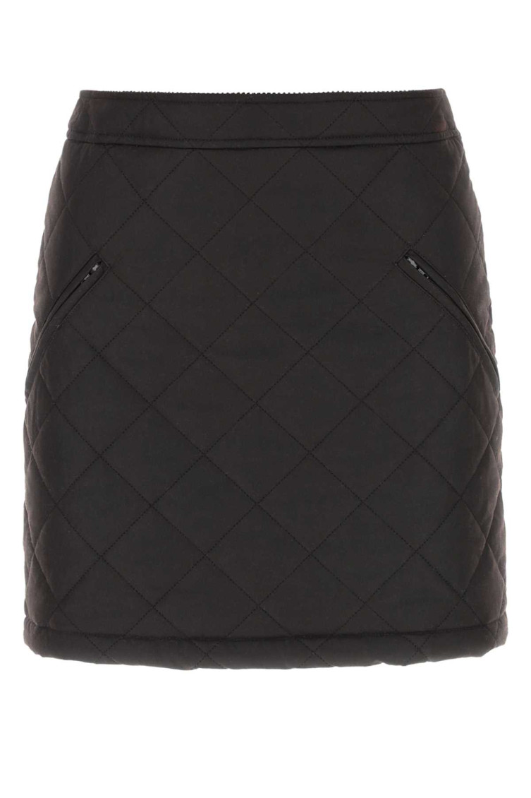 Diamond Quilted Mini Skirt