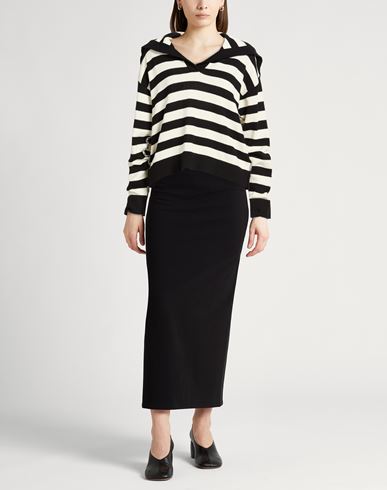 Woman Sweater Black Size L Cotton