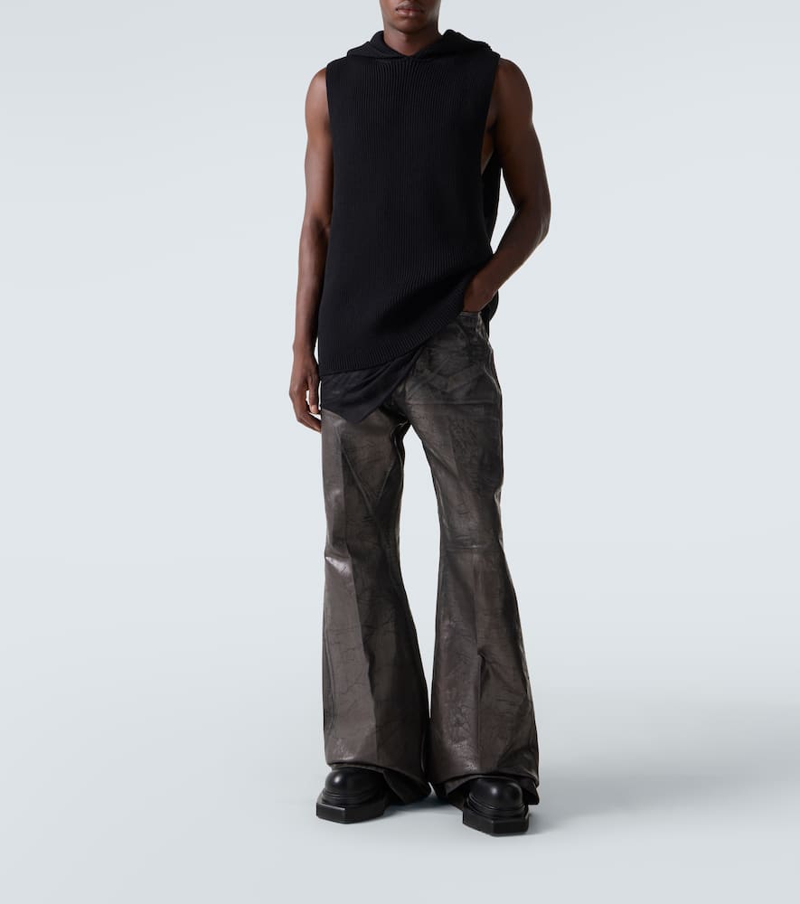 Ribbed-knit virgin wool sweater vest