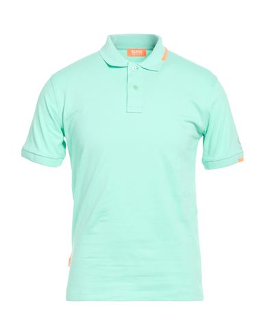 Man Polo shirt Light green Size S Cotton, Elastane