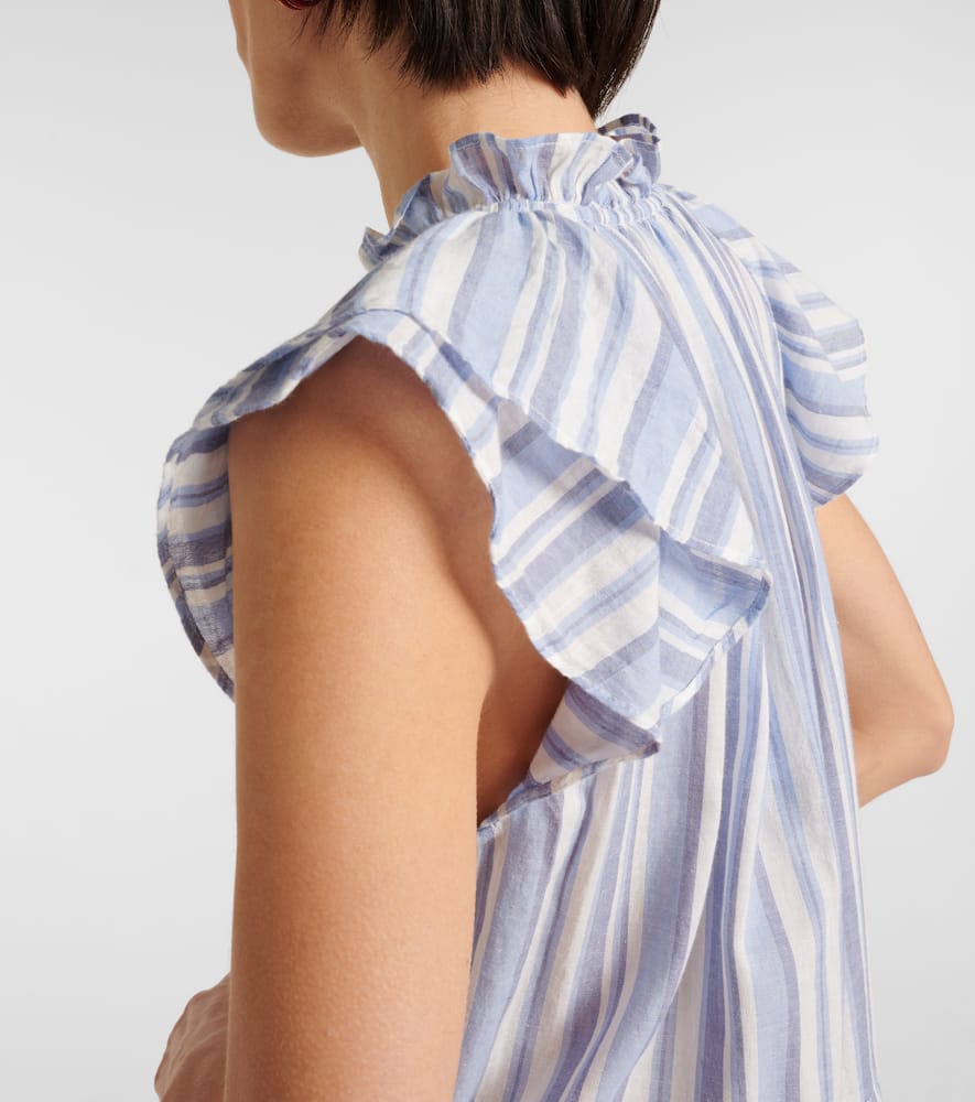 Veronica Beard Striped cotton minidress