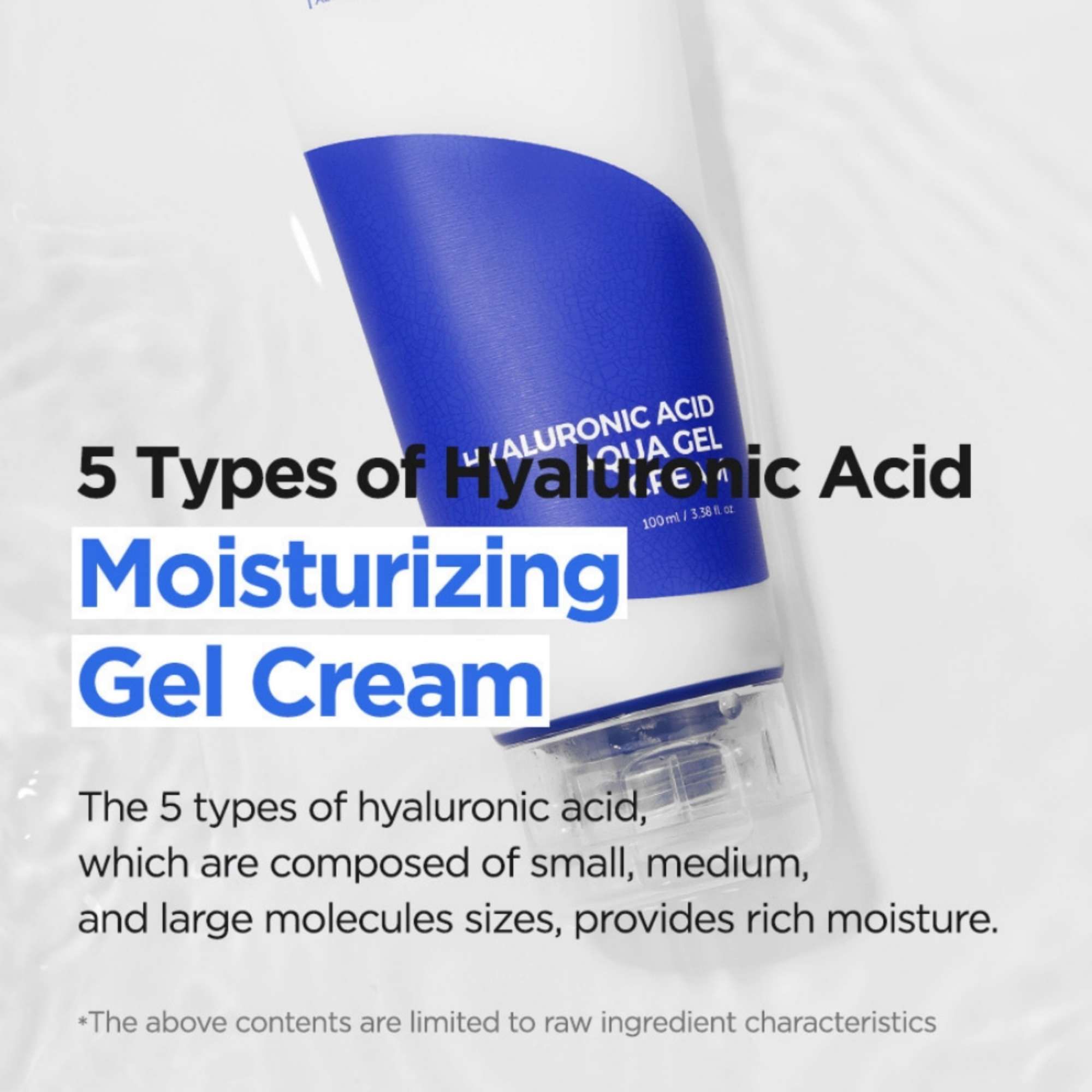 Isntree Women's Skincare Hyaluronic Acid Aqua Gel Cream 100ml in Clear