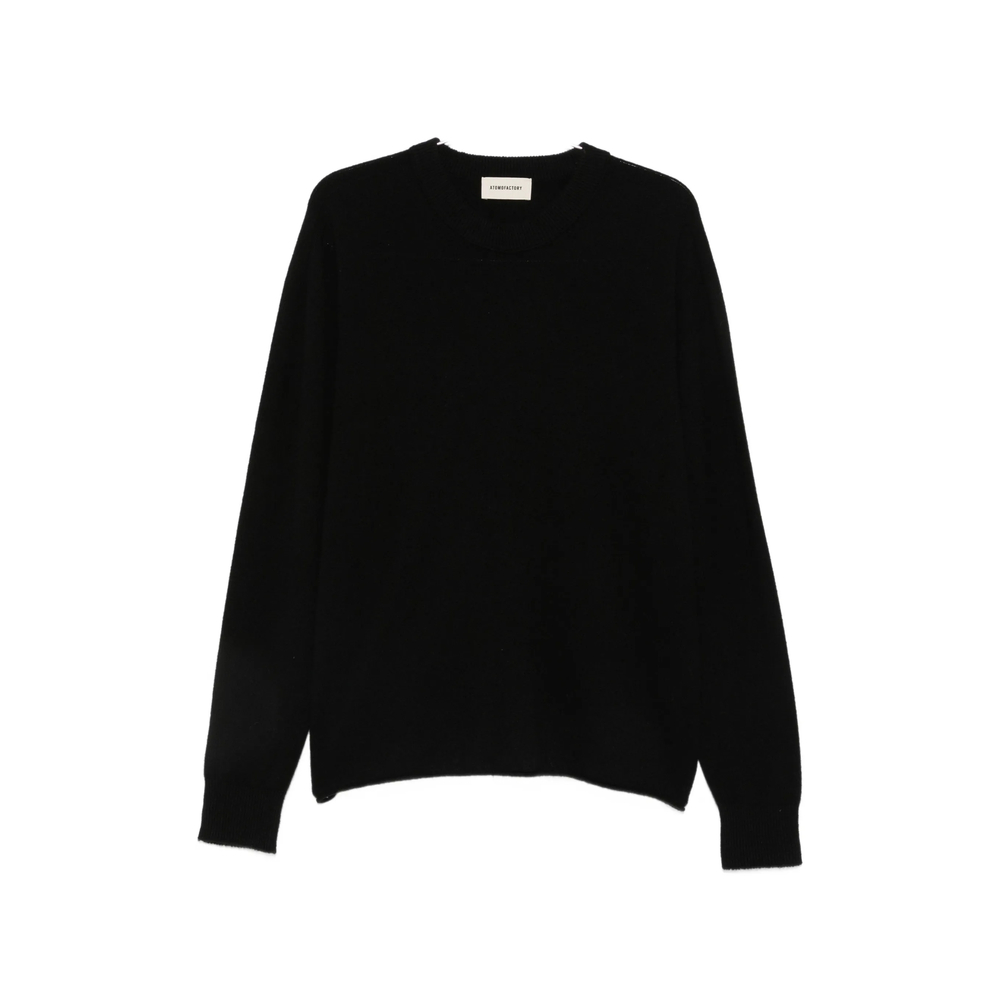 Crew-neck Ribbed-trim Sweater