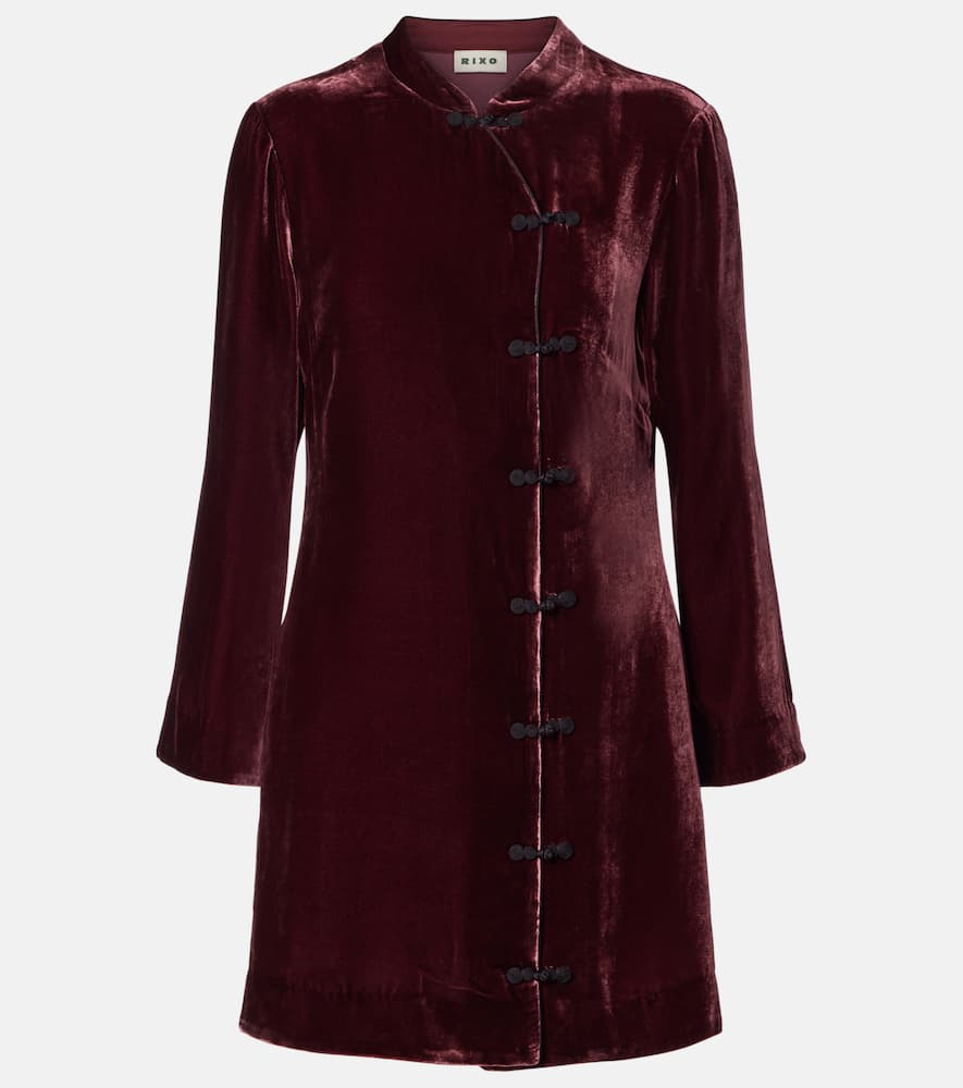 Delphina velvet minidress