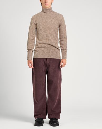 Man Turtleneck Sand Size 36 Lambswool