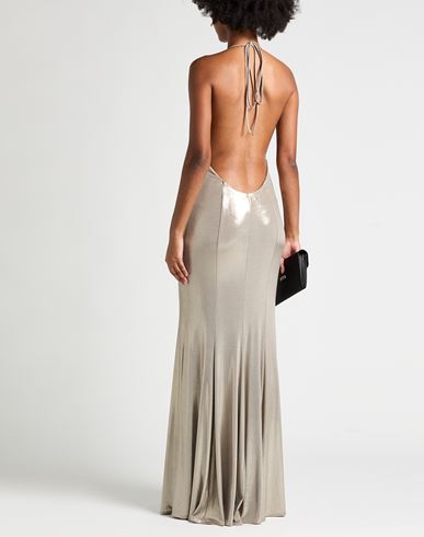 Woman Maxi dress Bronze Size M Polyester, Elastane