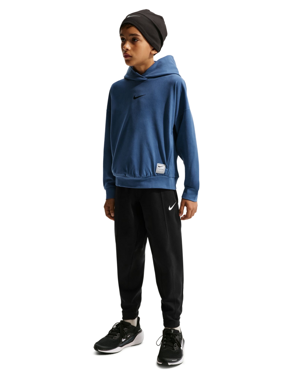 Boys' 4-20 Dri-fit Hooded Sweatshirt - Mystic Navy/black