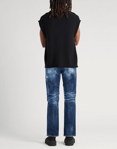 Man Jeans Blue Size 40 Cotton, Elastane