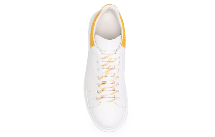 Oversized Sneaker 'White Yellow Crocodile'