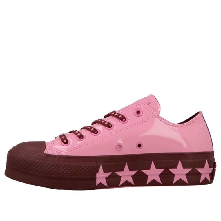 (WMNS) Miley Cyrus x Chuck Taylor All Star Lift Ox 'Pink Burgundy'