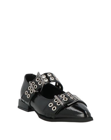 Woman Ballet flats Black Size 7 Leather