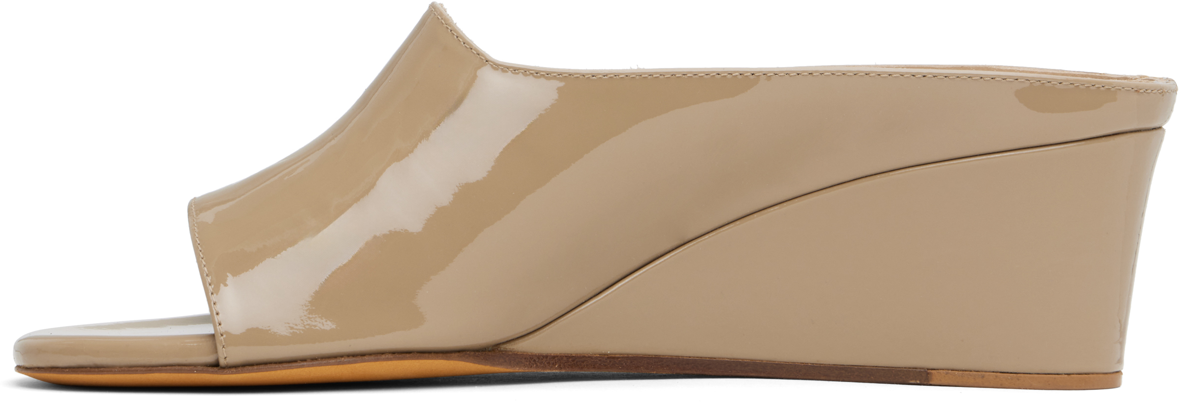 Maryam Nassir Zadeh Taupe Yves Wedge Heeled Sandals