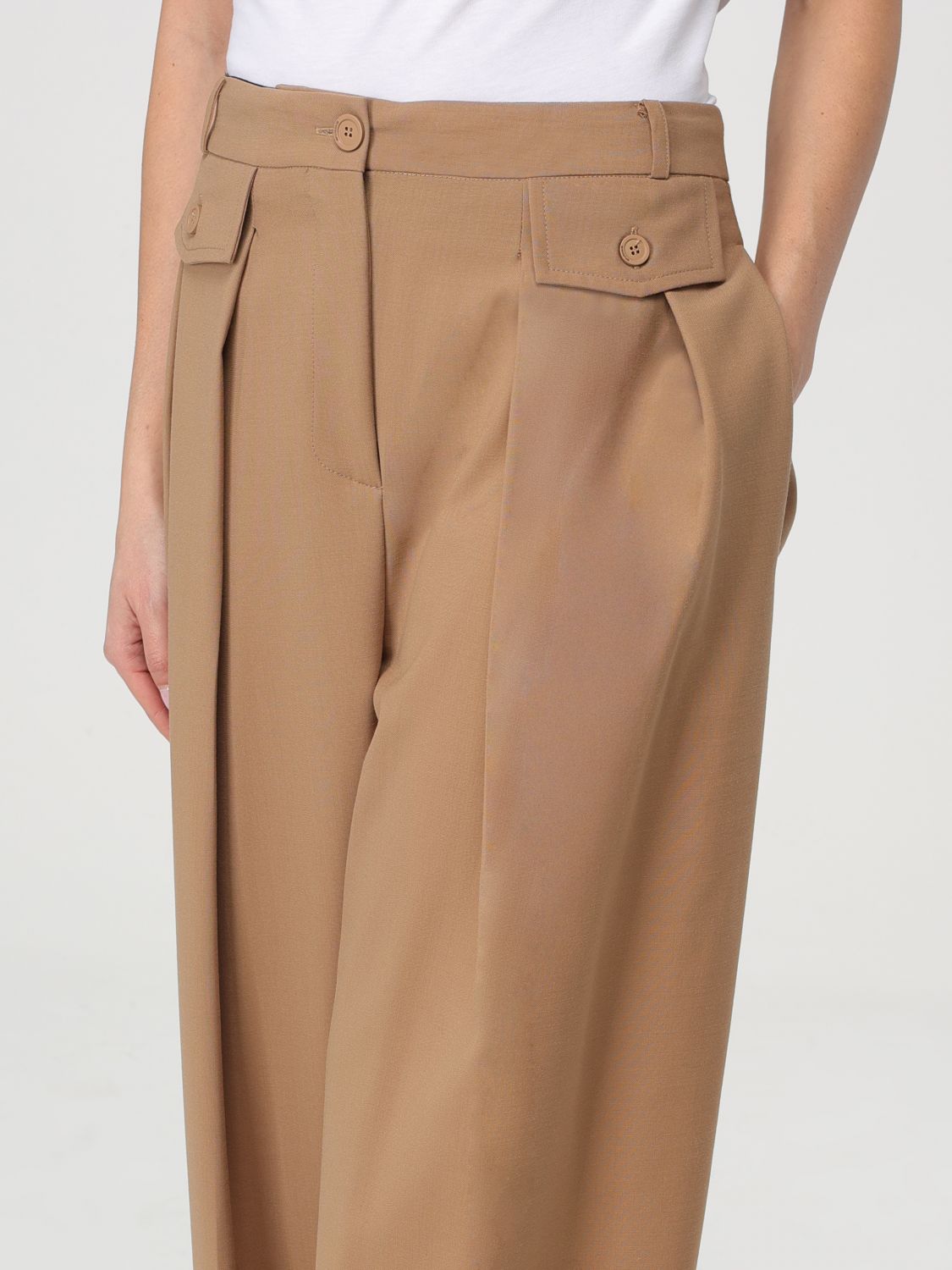 Wide-leg tailored trousers - Grey