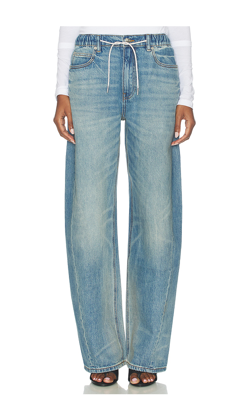 Alexander Wang Balloon Jogger Jeans With Crystal Drawcord in Blue. - 26 also