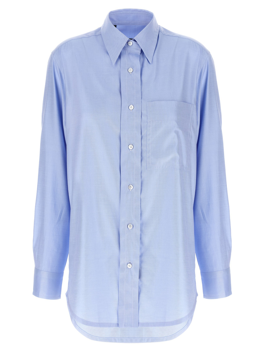 Brioni - Sea Island Cotton Shirt Shirt And Blouse Light Blue