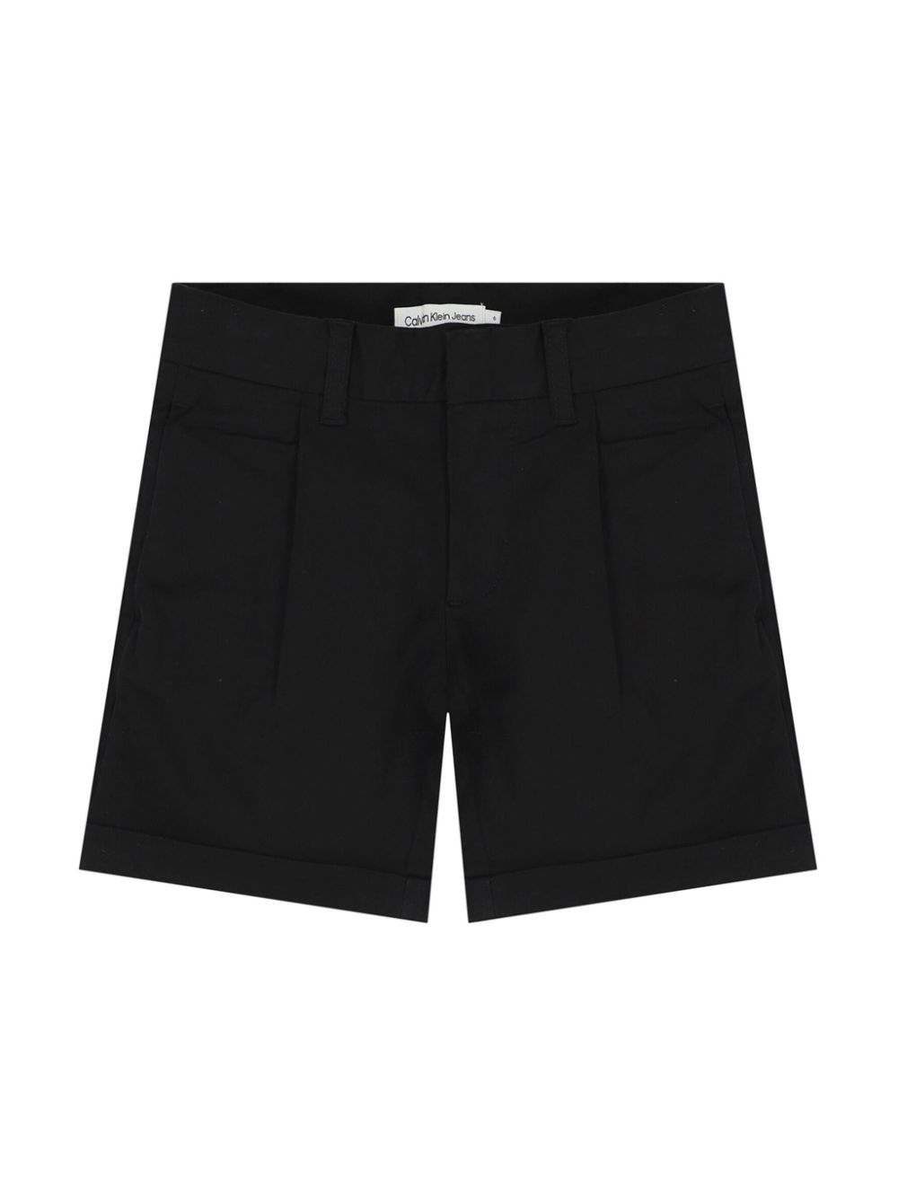 Stretch twill chino shorts - Black