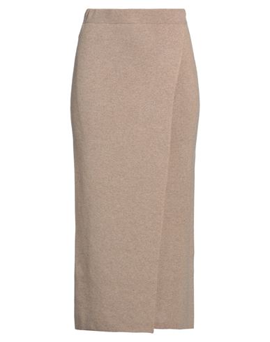 Max Mara Woman Maxi skirt Camel Size S Wool, Cashmere