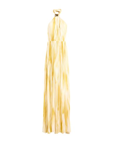 Woman Maxi dress Yellow Size 8 Viscose