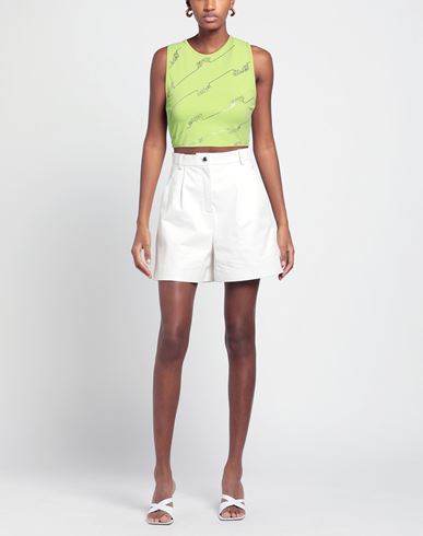 Woman Top Lime green Size XS Cotton, Elastane