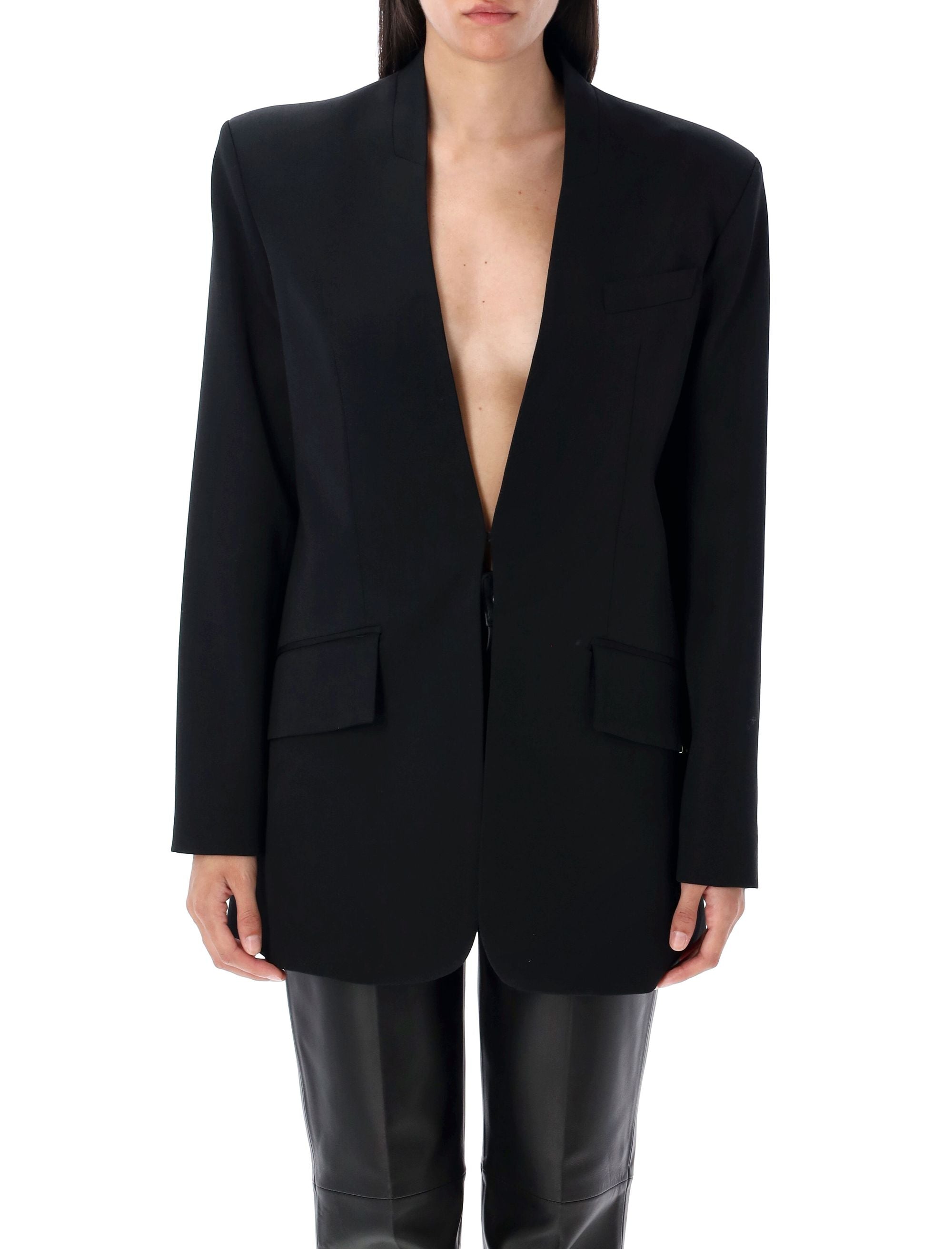 Jacket in Wool Gabardine