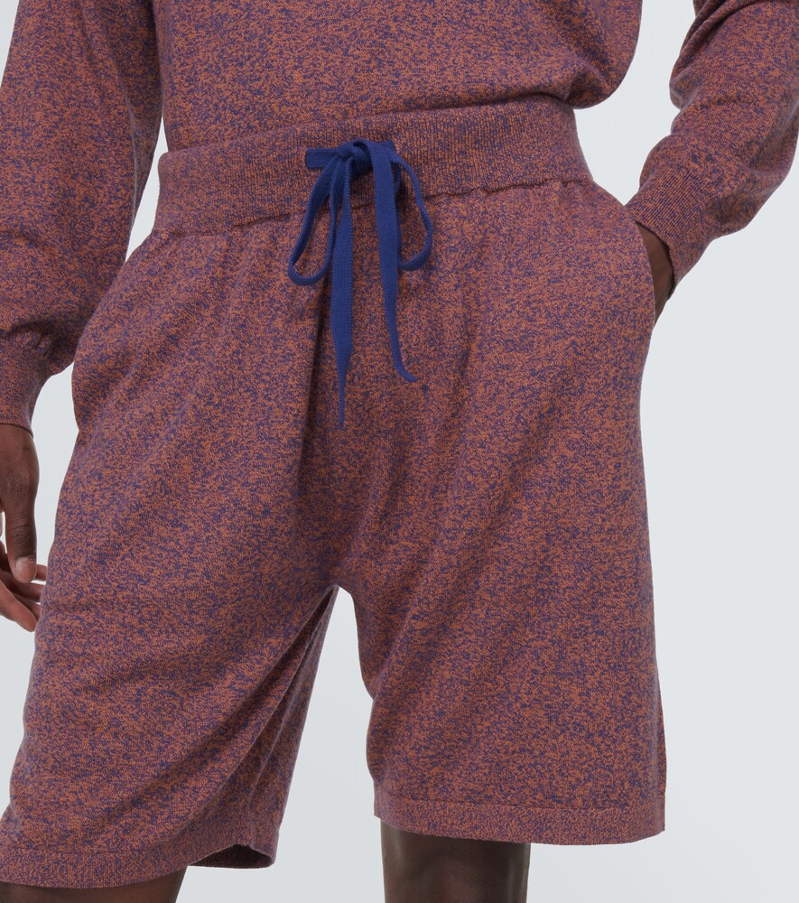 Nova mélange cotton and cashmere shorts