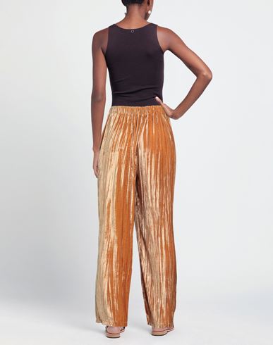 Sleep No More Woman Pants Camel Size M Viscose, Silk