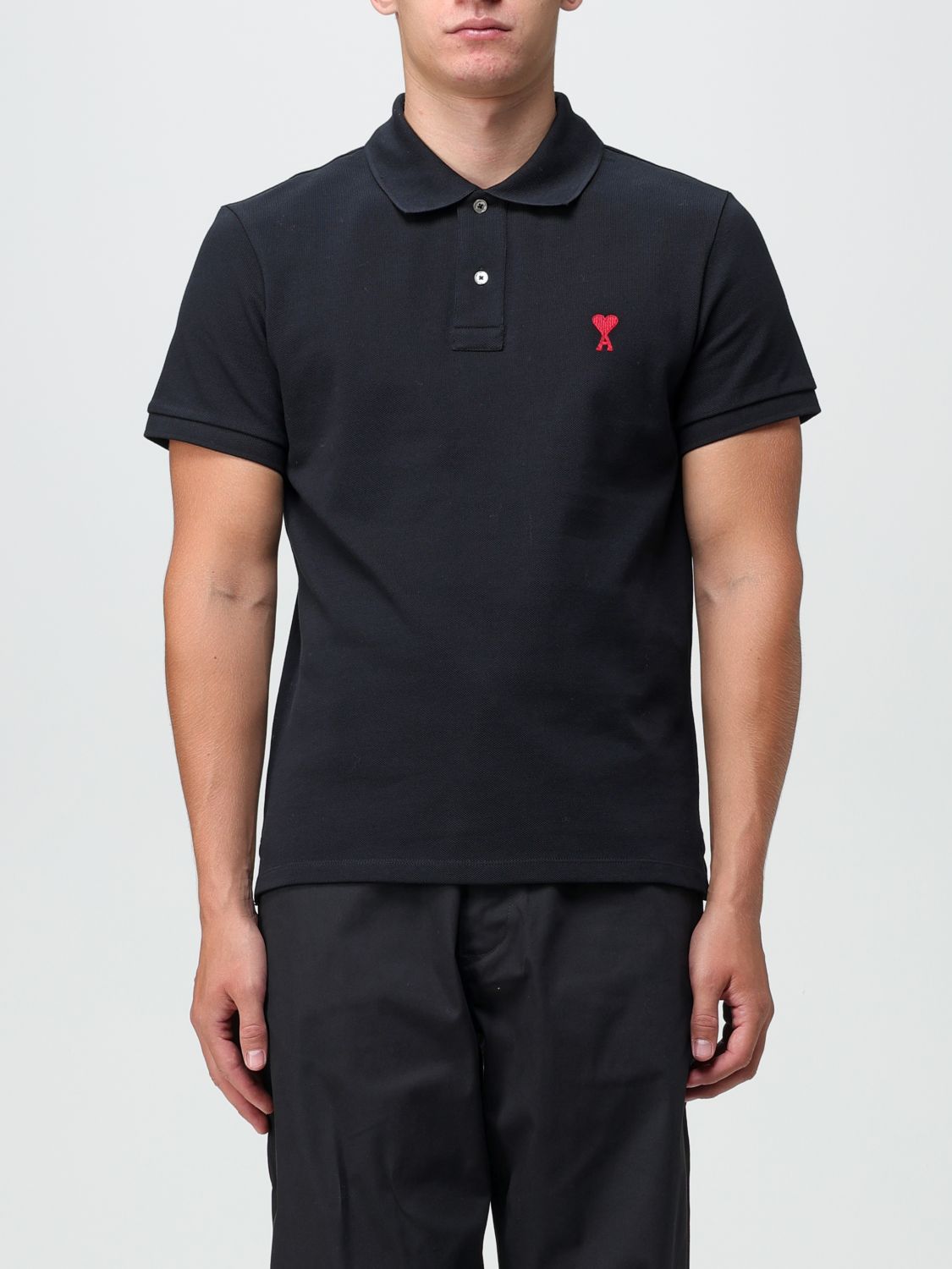 Polo Shirt Men color Black