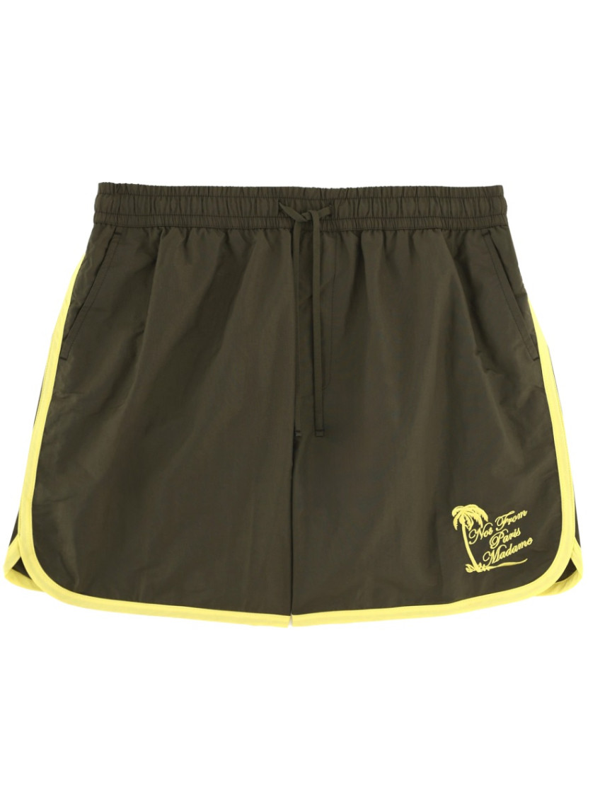 Drôle De Monsieur - beach shorts contrast trim and pocket