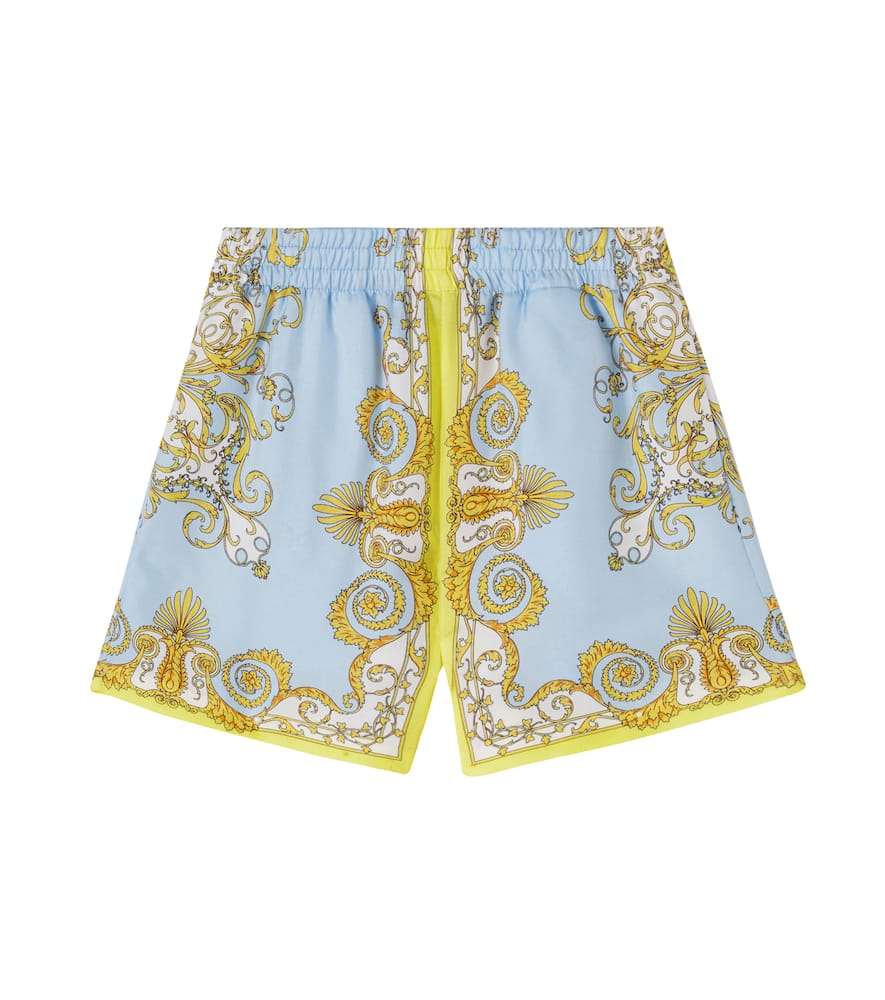 Barocco silk shorts