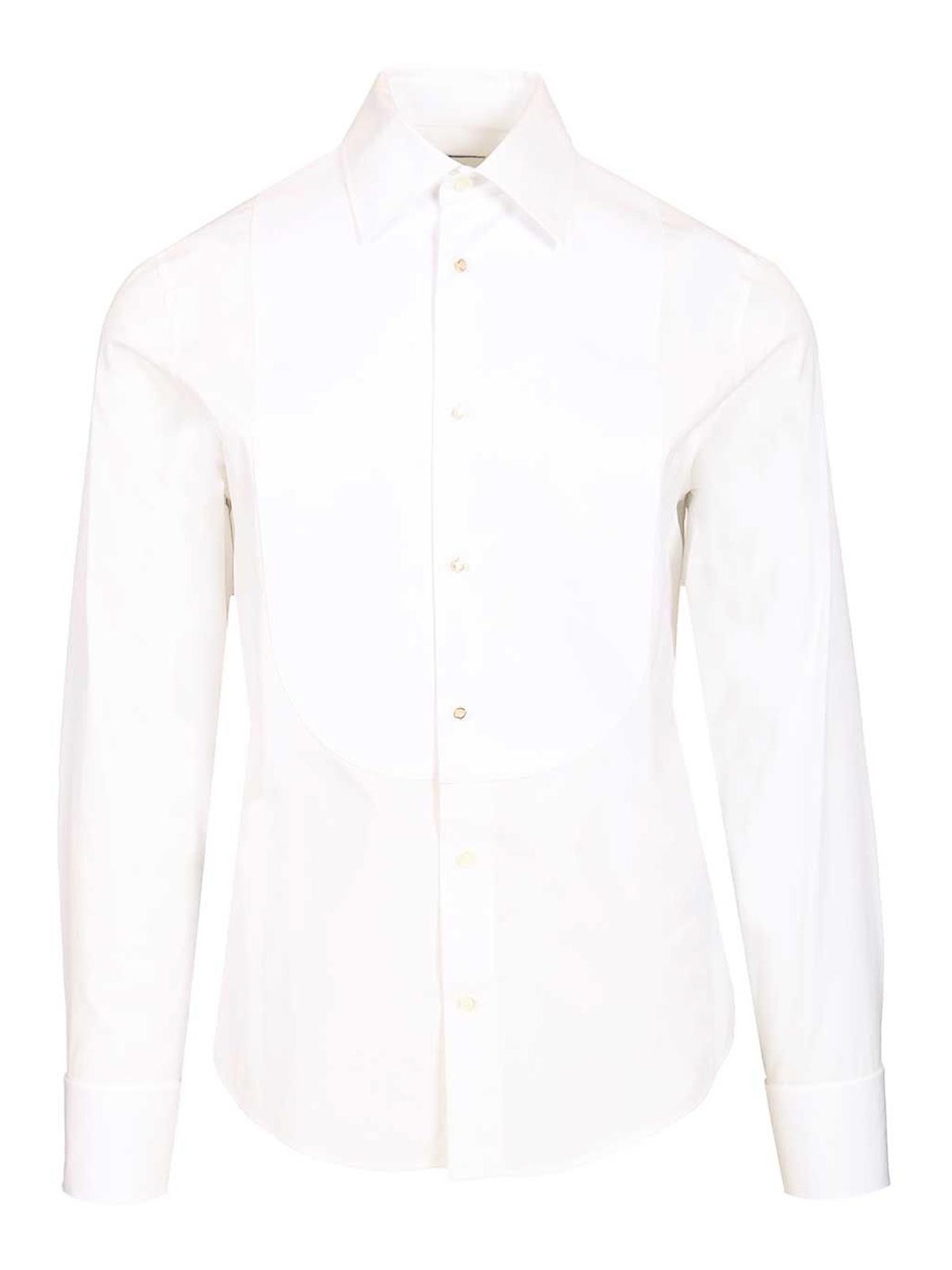 Slim-Fit Cotton Tuxedo Shirt