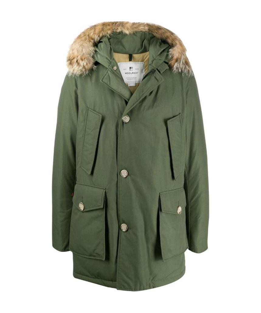 Hooded down jacket