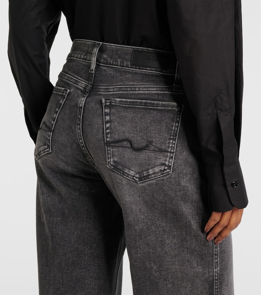 High-rise wide-leg jeans