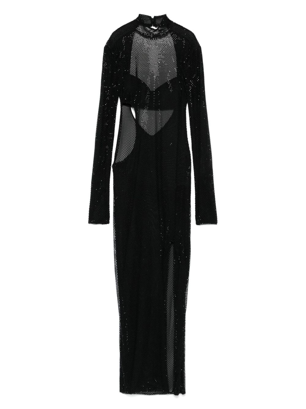 RUBINI crystal-embellished maxi dress - Black