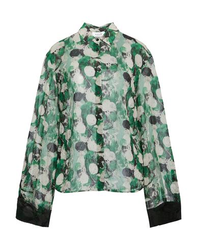 Woman Shirt Green Size 6 Polyester