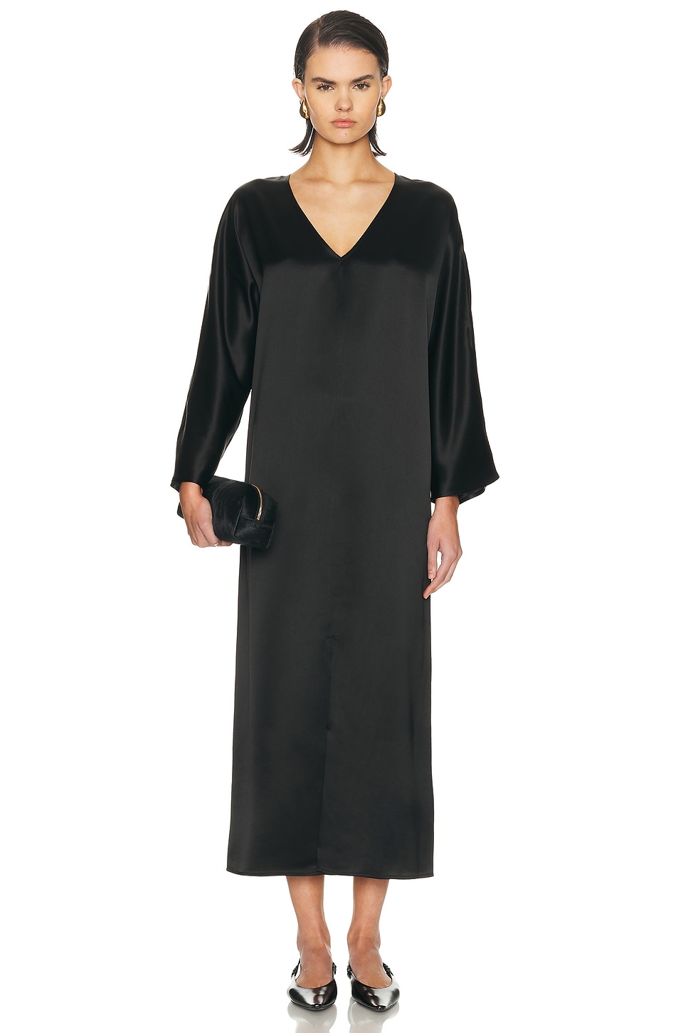 By Malene Birger Lucina Dress in Black - Black. 34 also , 38