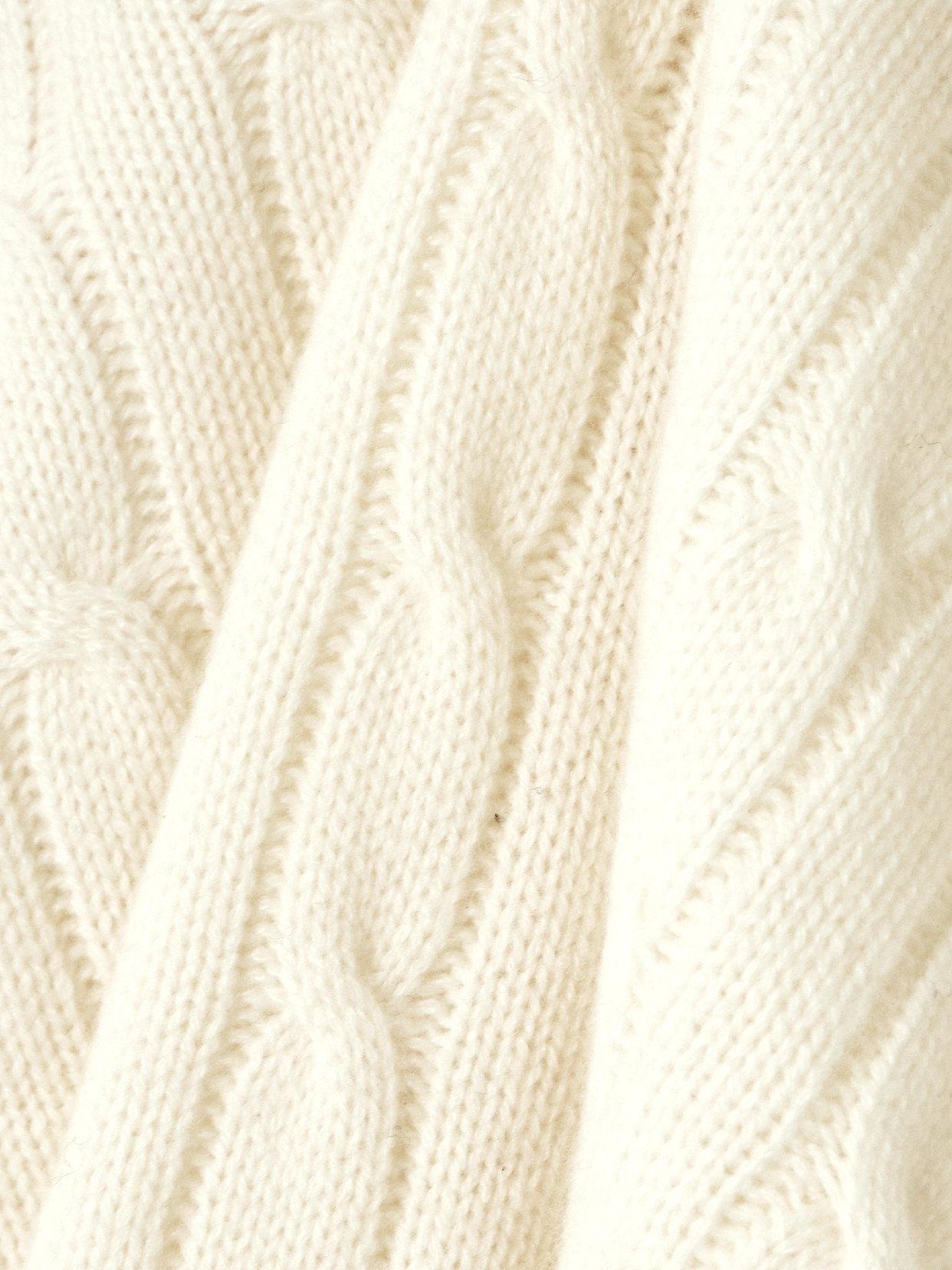 Patrizia Cable-knit Cashmere Turtleneck Sweater - Ivory
