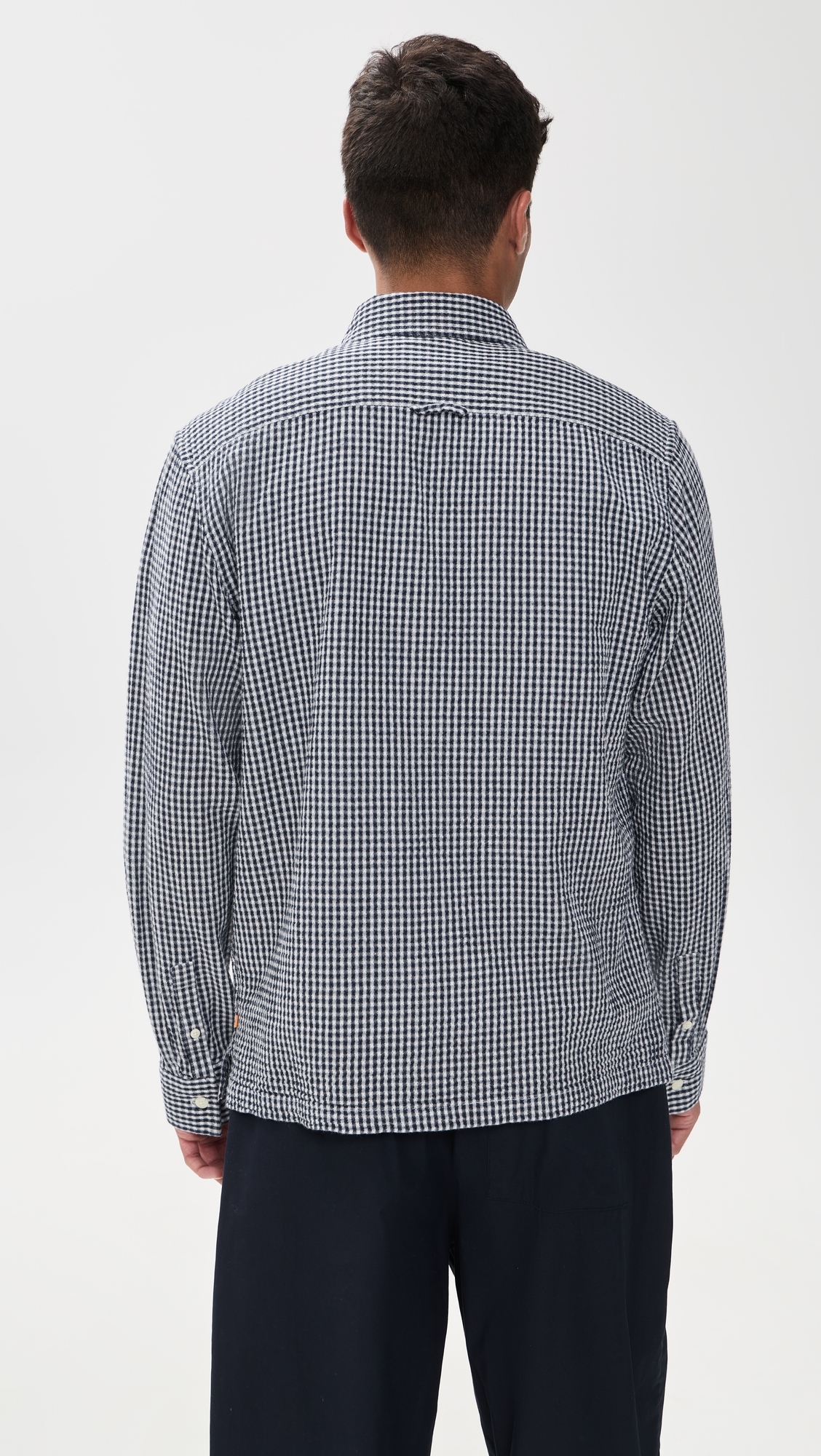 Gingham Costa Shirt Navy