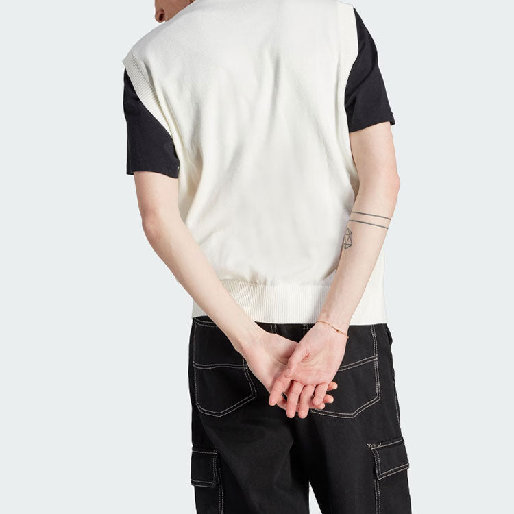 Originals Hack Knitted Vest 'White Black'